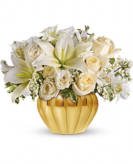 Touch of Gold Flower Bouquet