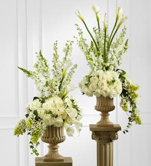 The FTD® Classic White™ Arrangement Flower Bouquet