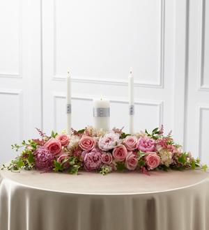 The FTD® Worldwide Romance™ Unity Candle Arrangement Flower Bouquet